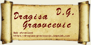 Dragiša Graovčević vizit kartica
